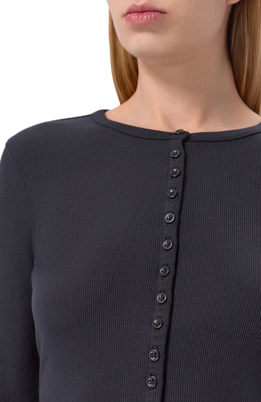 Кардиган Frame Denim WP26JKT006/THE RIB SPLAY T0P Чёрный  WP26JKT006/THE RIB SPLAY T0P Фото 5