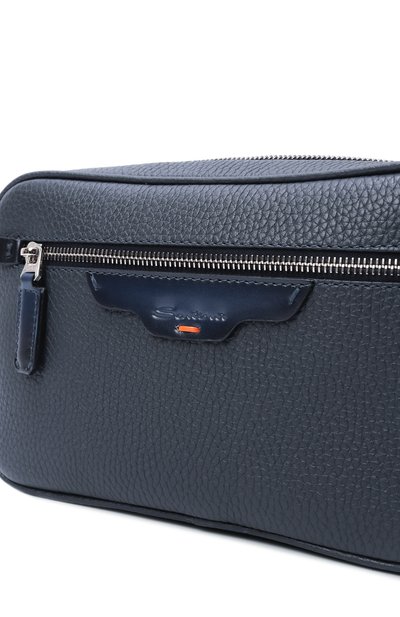 Борсетка SANTONI темно-синего цвета по цене 94600 руб., арт. UFPGA2915F0-AITB, фото 3 Борсетка SANTONI, арт. UFPGA2915F0-AITB, фото 3