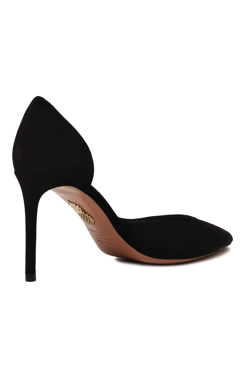 Замшевые туфли very bow tie 85 AQUAZZURA, арт. VBTMIDP0-SUE-000, фото 5