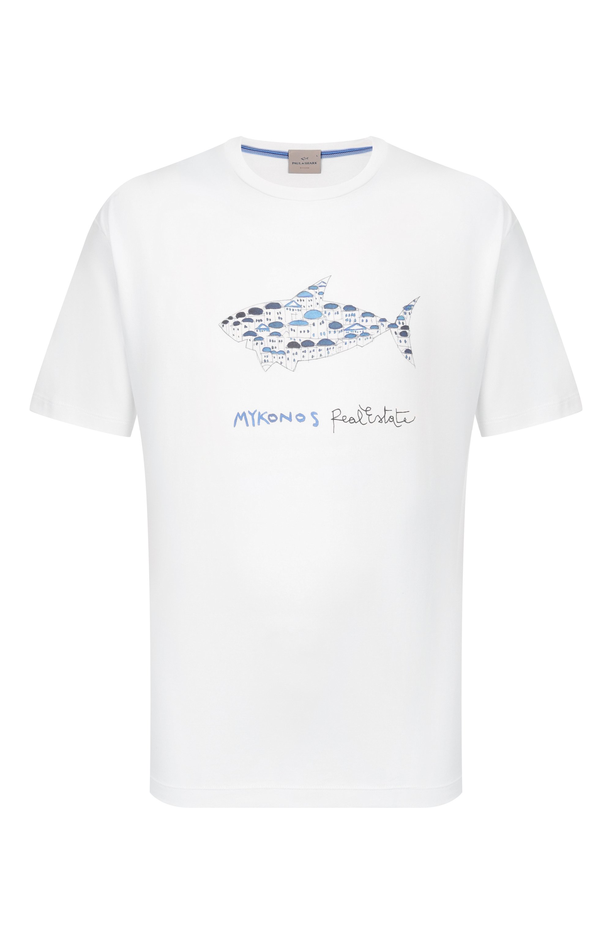 Хлопковая футболка PAUL&SHARK, арт. 26411039_001, фото 1