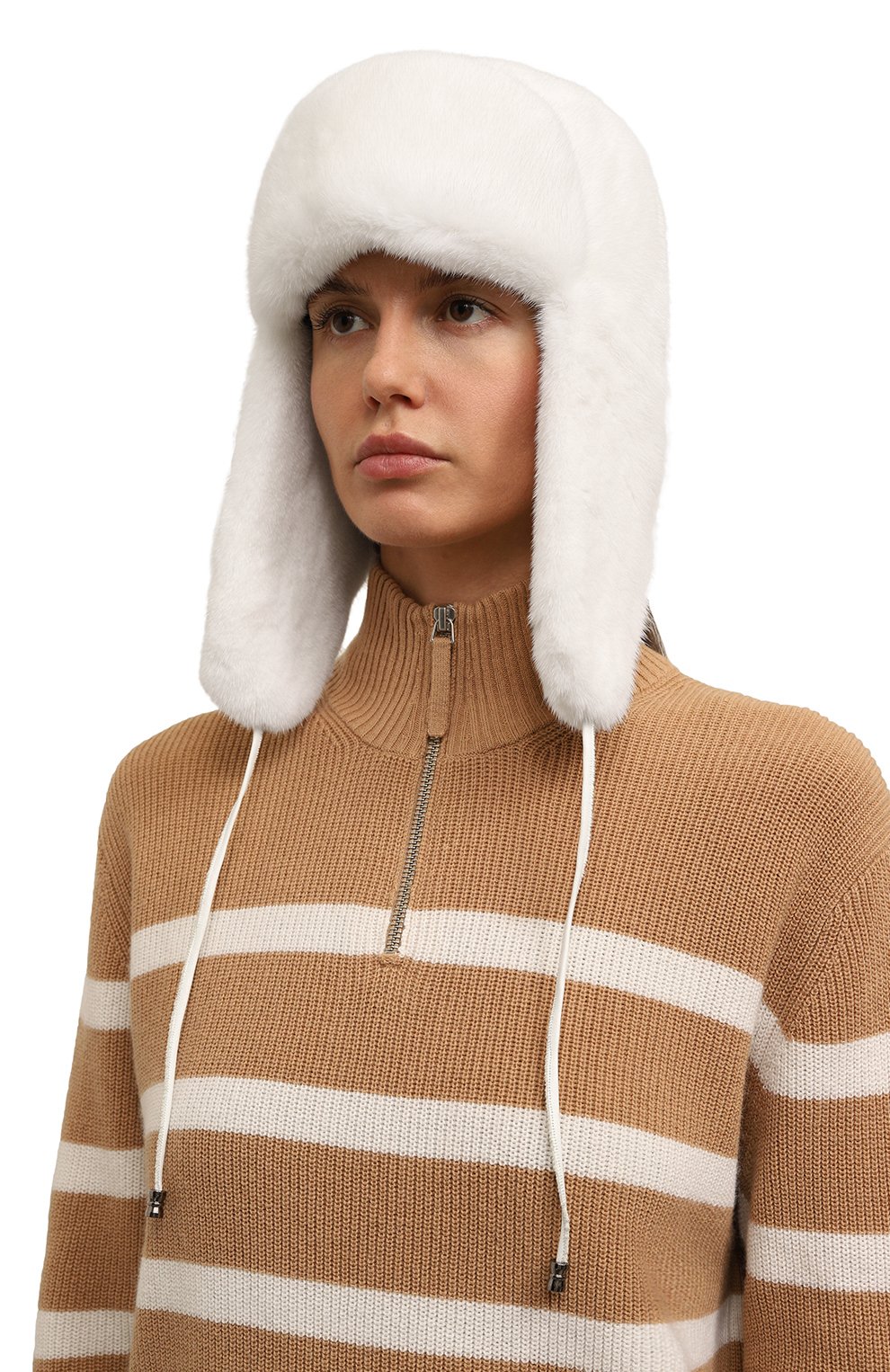 Меховая шапка-ушанка из норки VICTORIA KUSENKOVA, арт. 091700001094, фото 2