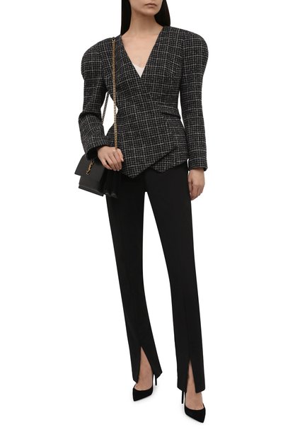 Шерстяной жакет ULYANA SERGEENKO серого цвета по цене 235000 руб., арт. GCC003FW21P 2244т21, фото 2 Шерстяной жакет ULYANA SERGEENKO, арт. GCC003FW21P 2244т21, фото 2