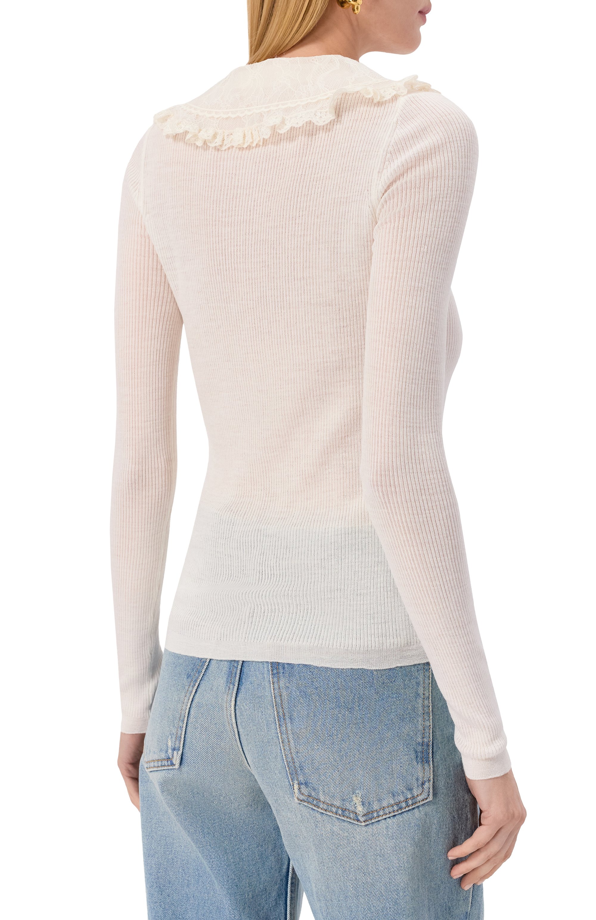 Шерстяное поло CHLOÉ, арт. CH25AHT58667, фото 4