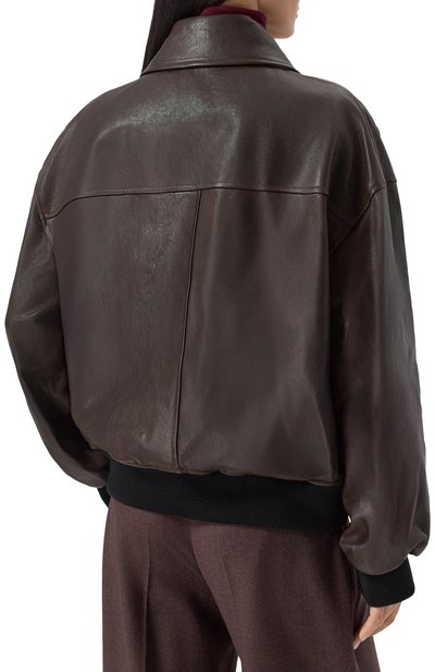 Кожаный бомбер KHAITE, арт. 6166729/L729, фото 4