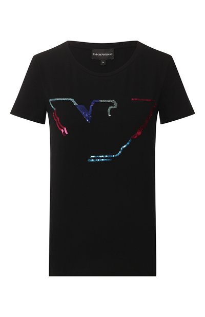 Женская хлопковая футболка EMPORIO ARMANI, арт. 3H2T6C/2JQAZ