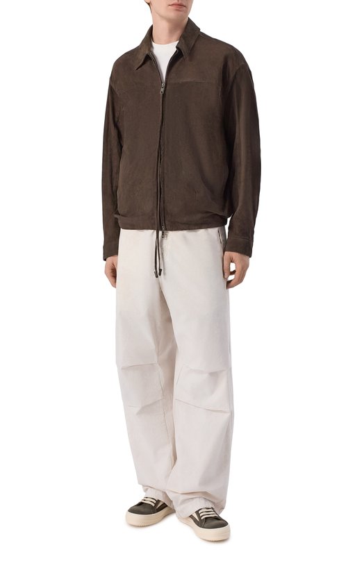 Замшевые кеды Vintage Rick Owens RR01F2897/LVSC0X Серый  RR01F2897/LVSC0X Фото 2