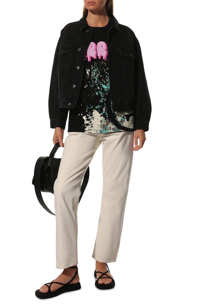 Хлопковая футболка BARROW черного цвета по цене 18050 руб., арт. 032501/W, фото 2 Хлопковая футболка BARROW, арт. 032501/W, фото 2