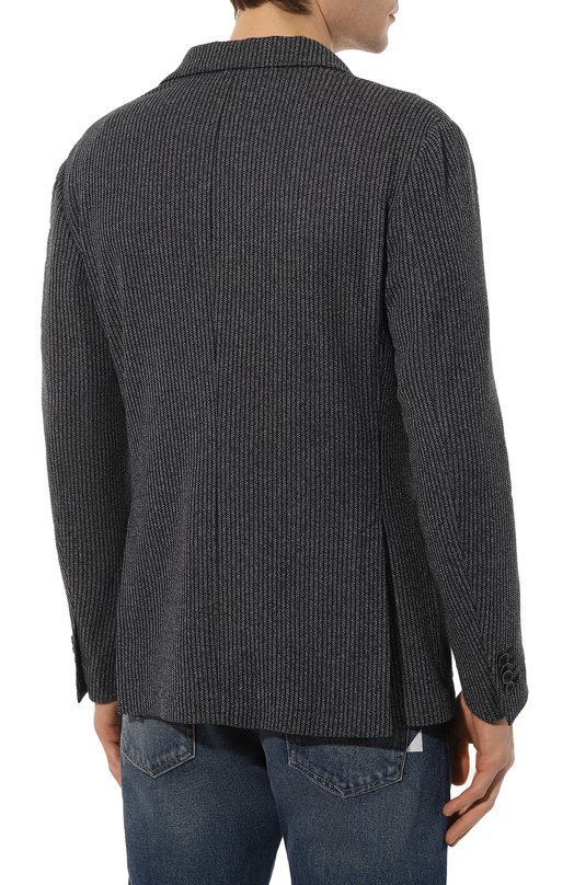 Пиджак из хлопка и вискозы Canali J0147/JJ02701 Синий  J0147/JJ02701 Фото 4