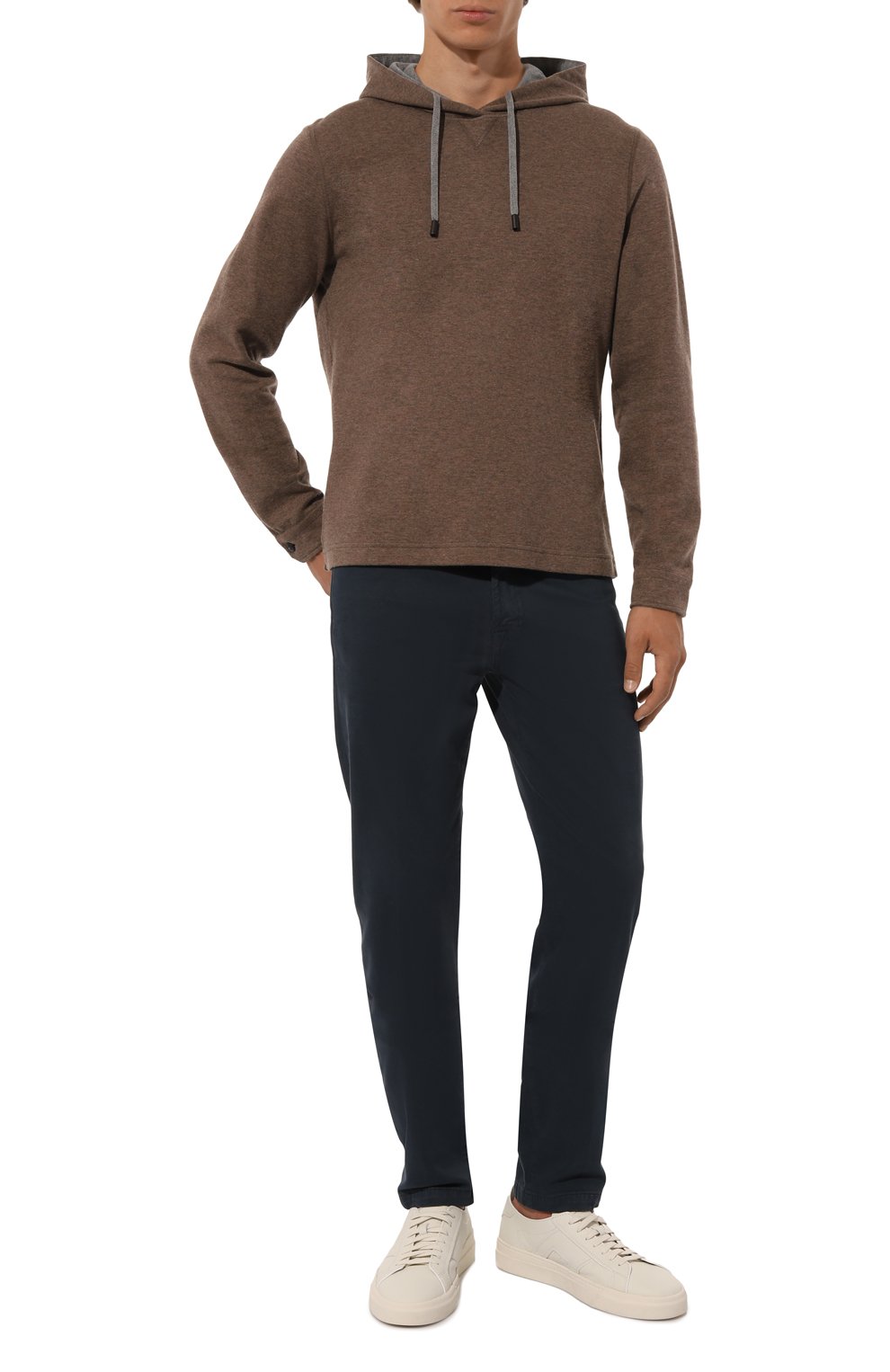 Худи из хлопка и кашемира CAPOBIANCO, арт. 17M433.LB00., фото 2