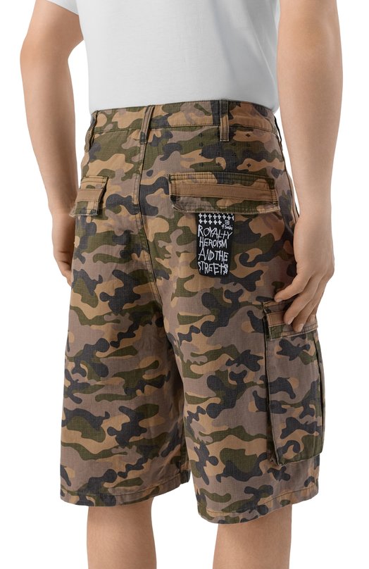 Хлопковые шорты Ksubi MPS26WA028 Хаки  MPS26WA028 Фото 4