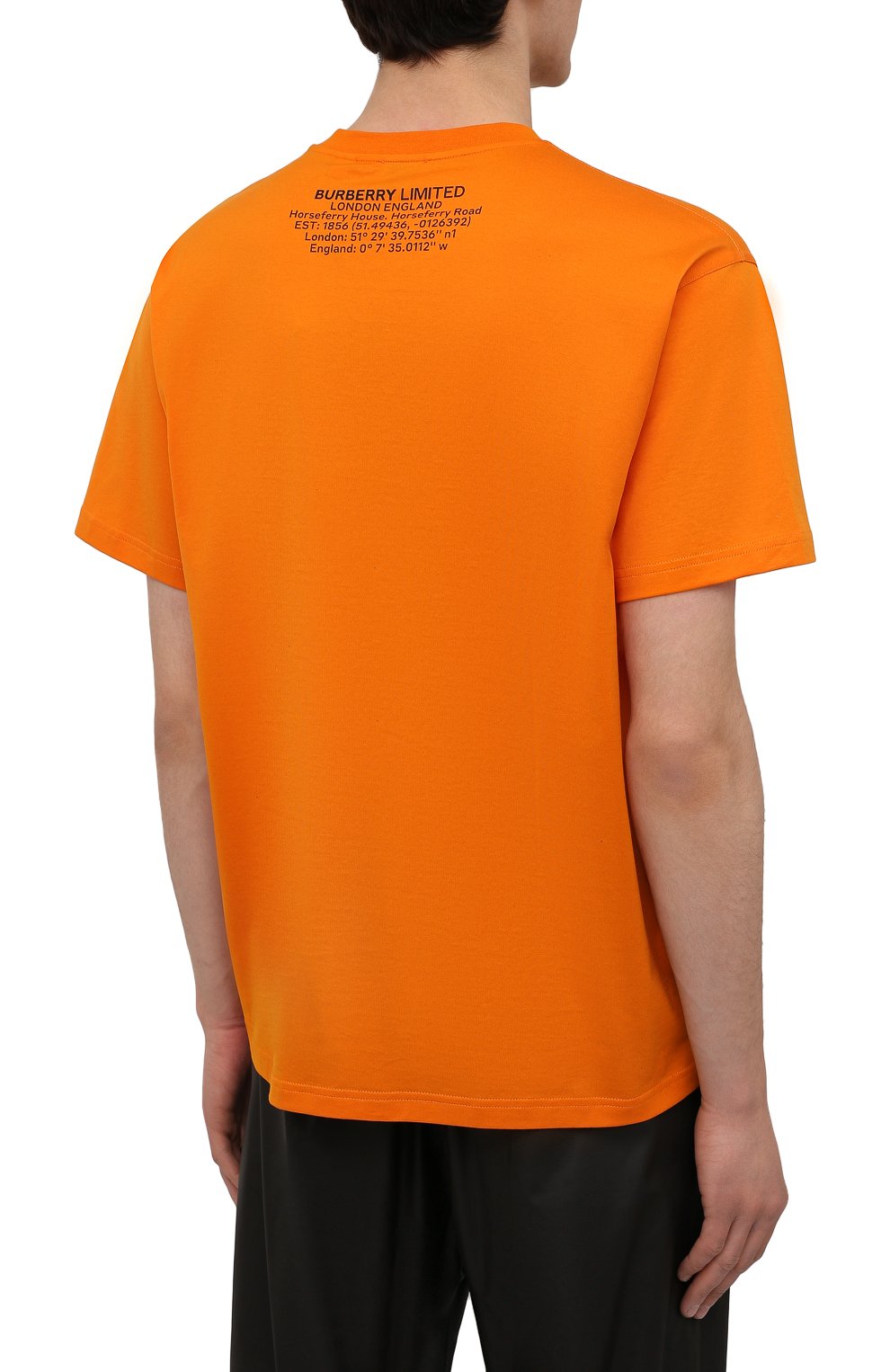 Хлопковая футболка BURBERRY, арт. 8040676, фото 4