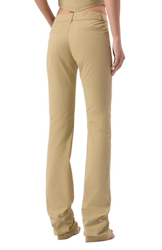 Хлопковые брюки Off-White 0WCA18FS25FAB0026100 Бежевый  0WCA18FS25FAB0026100 Фото 4