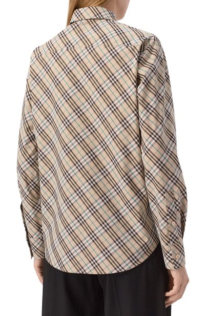 Хлопковая рубашка BURBERRY бежевого цвета по цене 97700 руб., арт. 8101133, фото 4 Хлопковая рубашка BURBERRY, арт. 8101133, фото 4