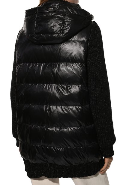 Комбинированный кардиган HERNO черного цвета по цене 99500 руб., арт. MP00004DR/76012, фото 4 Комбинированный кардиган HERNO, арт. MP00004DR/76012, фото 4