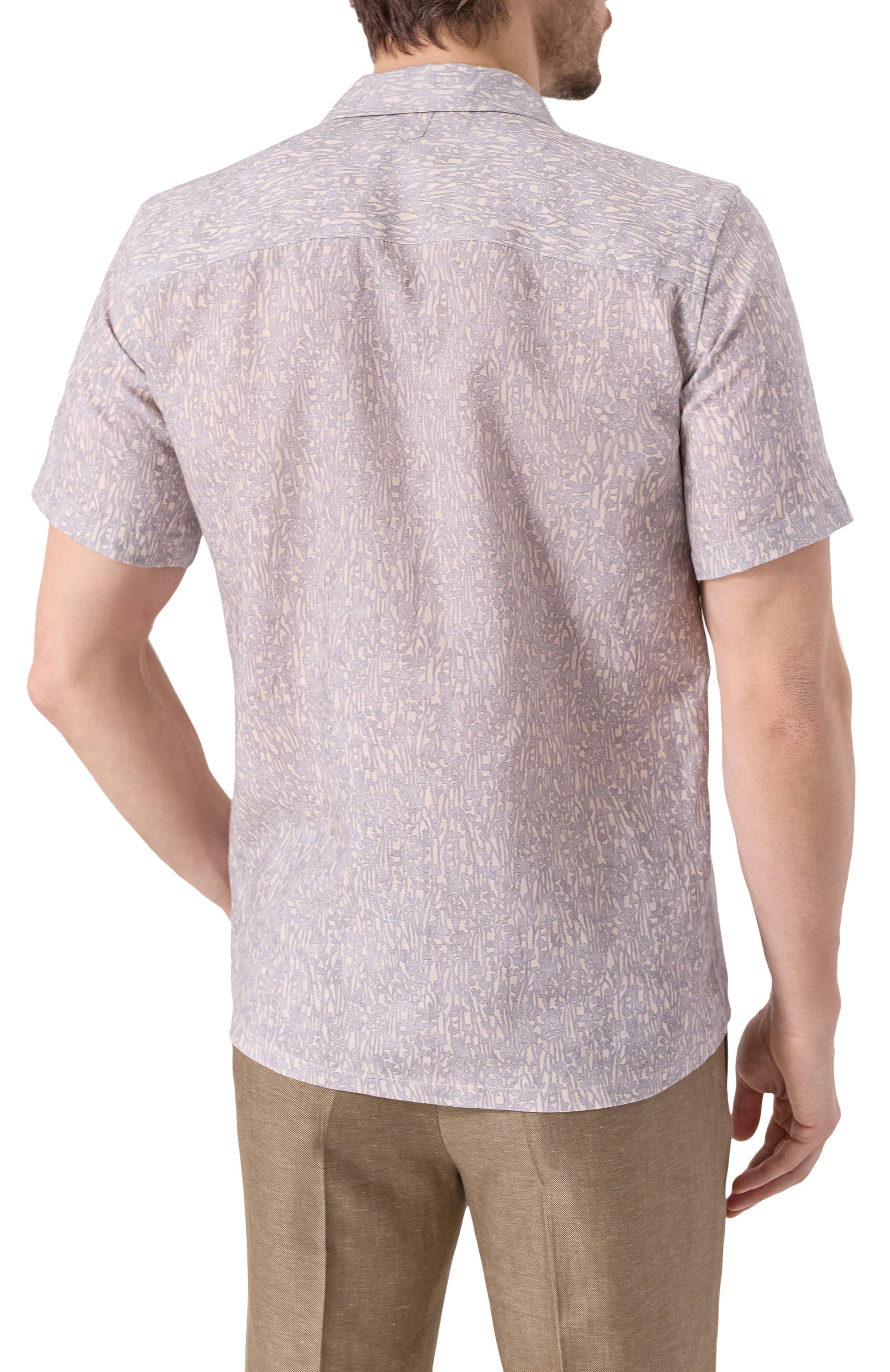 Рубашка из хлопка и льна CANALI, арт. CSM3055/GL03520, фото 4