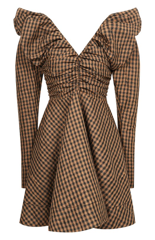 Платье Ganni A1030108 Коричневый A1030108