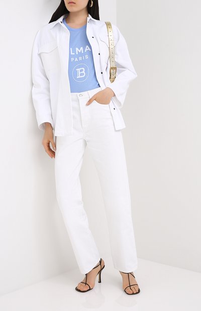 Хлопковая футболка BALMAIN, арт. UF11350/I551, фото 2