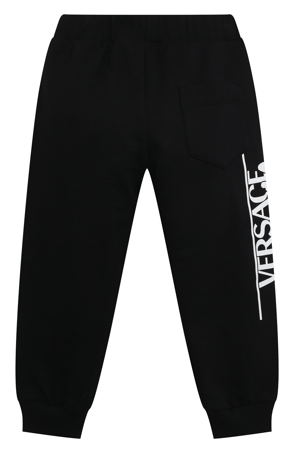 Хлопковые джоггеры VERSACE черного цвета по цене 26400 руб., арт. 1002581/1A03629/4A-6A, фото 2 Хлопковые джоггеры VERSACE, арт. 1002581/1A03629/4A-6A, фото 2