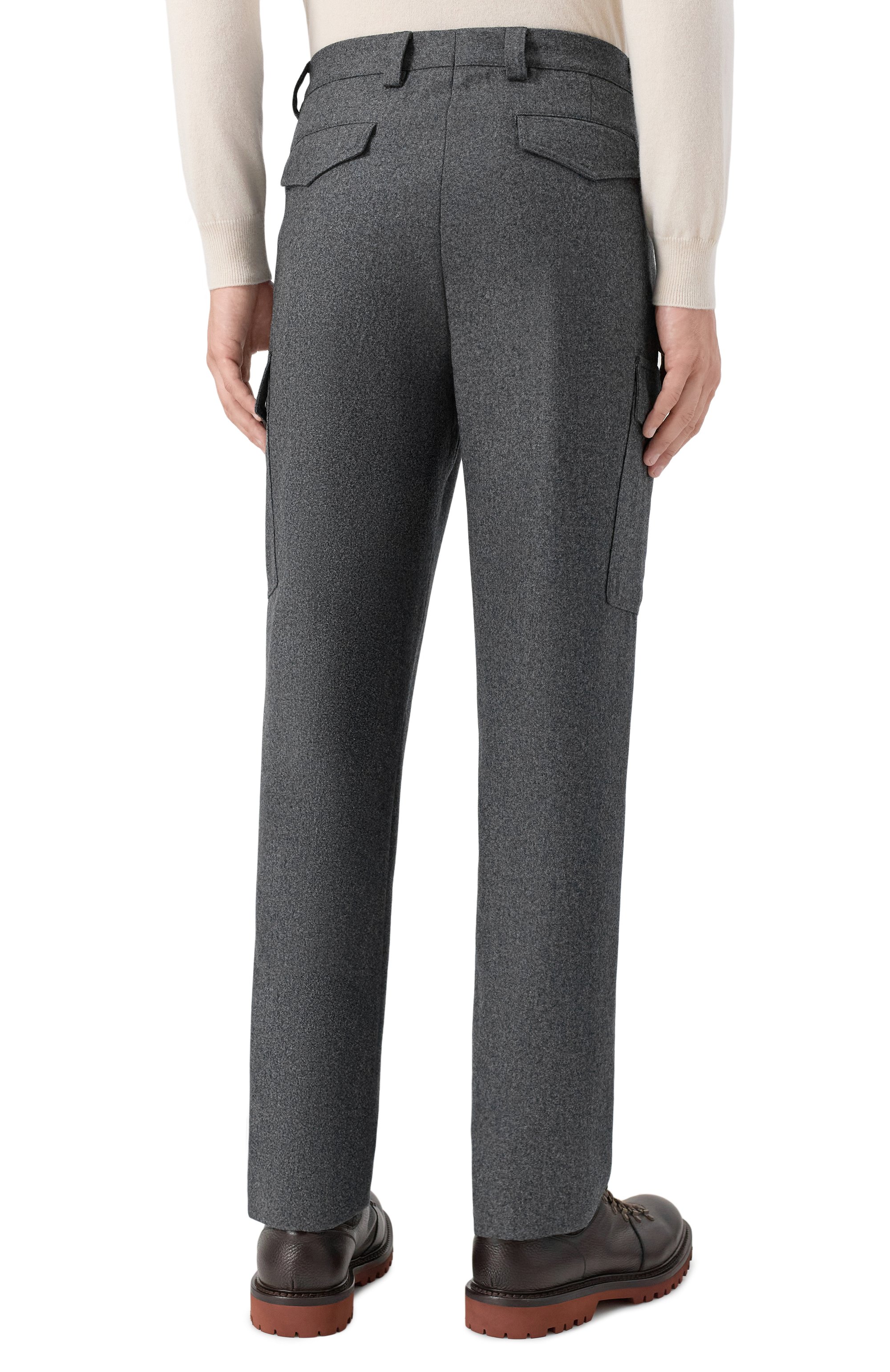 Шерстяные брюки-карго BRUNELLO CUCINELLI, арт. M038PE1890, фото 4