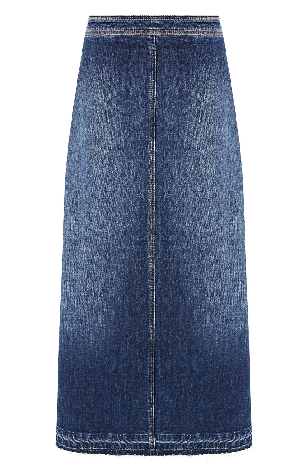 Джинсовая юбка PHILOSOPHY DI LORENZO SERAFINI синего цвета по цене 35350 руб., арт. V0105/730, фото 1 Джинсовая юбка PHILOSOPHY DI LORENZO SERAFINI, арт. V0105/730, фото 1