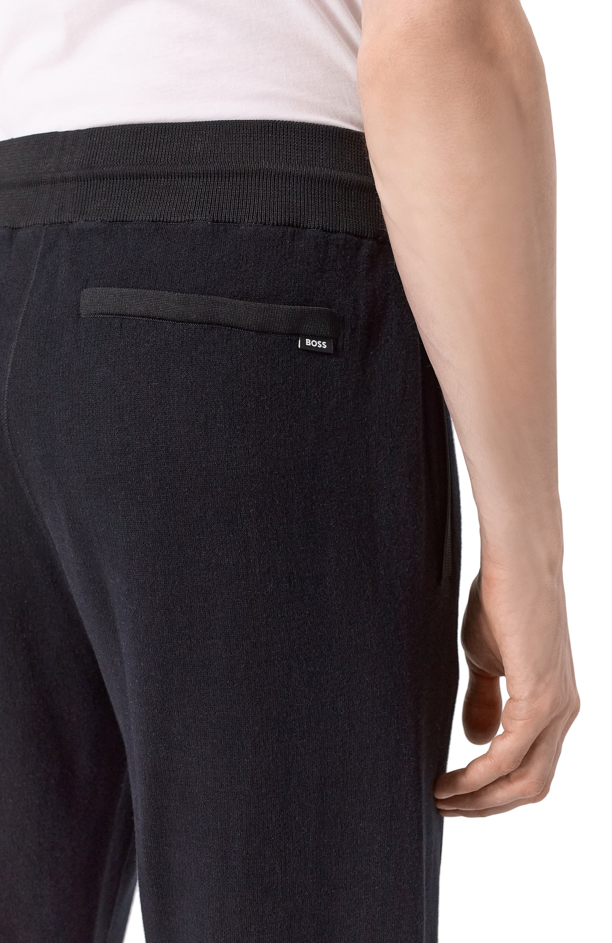 Брюки из хлопка и шерсти BOSS, арт. 50519608, фото 5