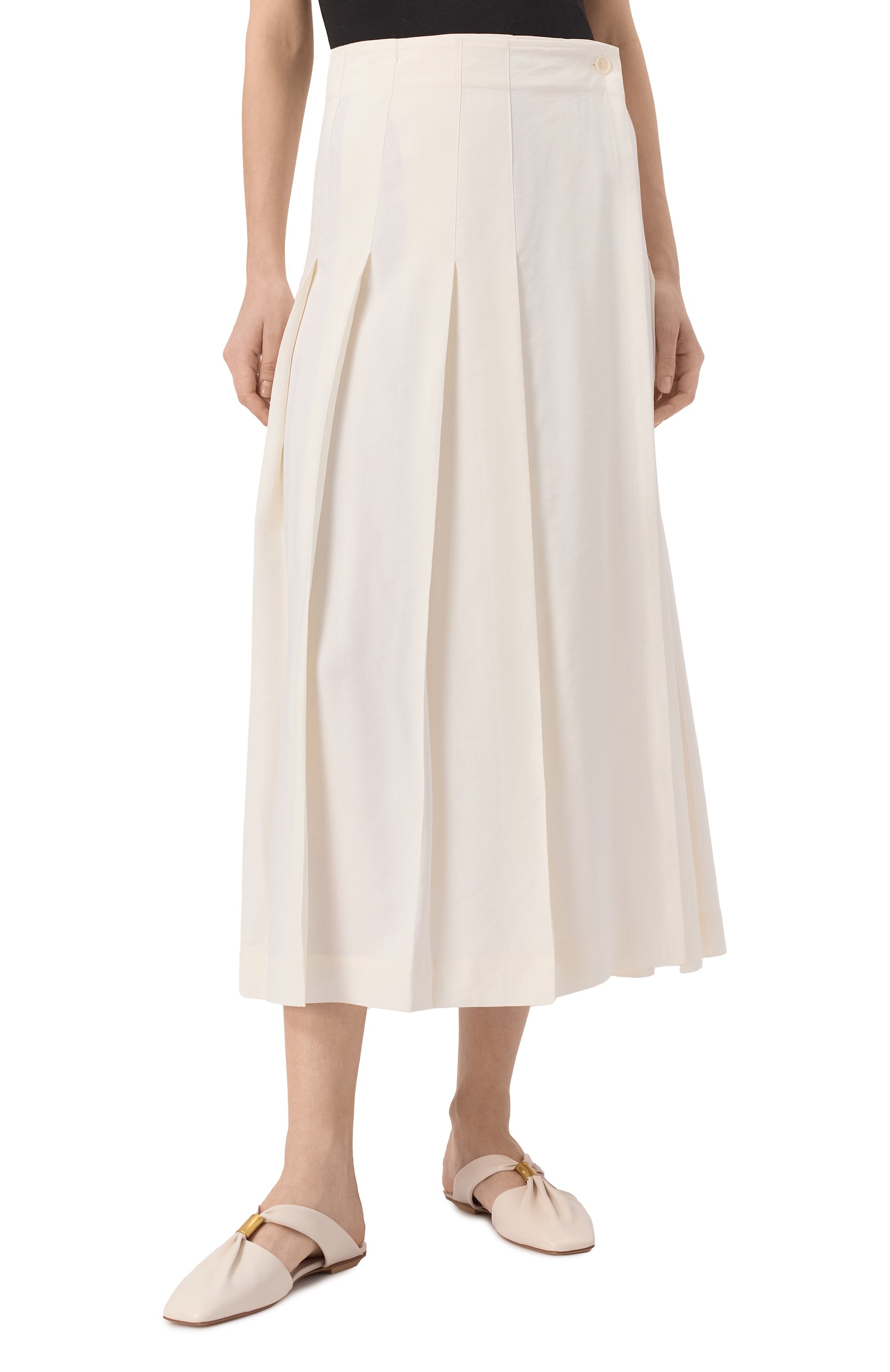 Юбка из вискозы и льна P.A.R.O.S.H., арт. D620485, фото 3