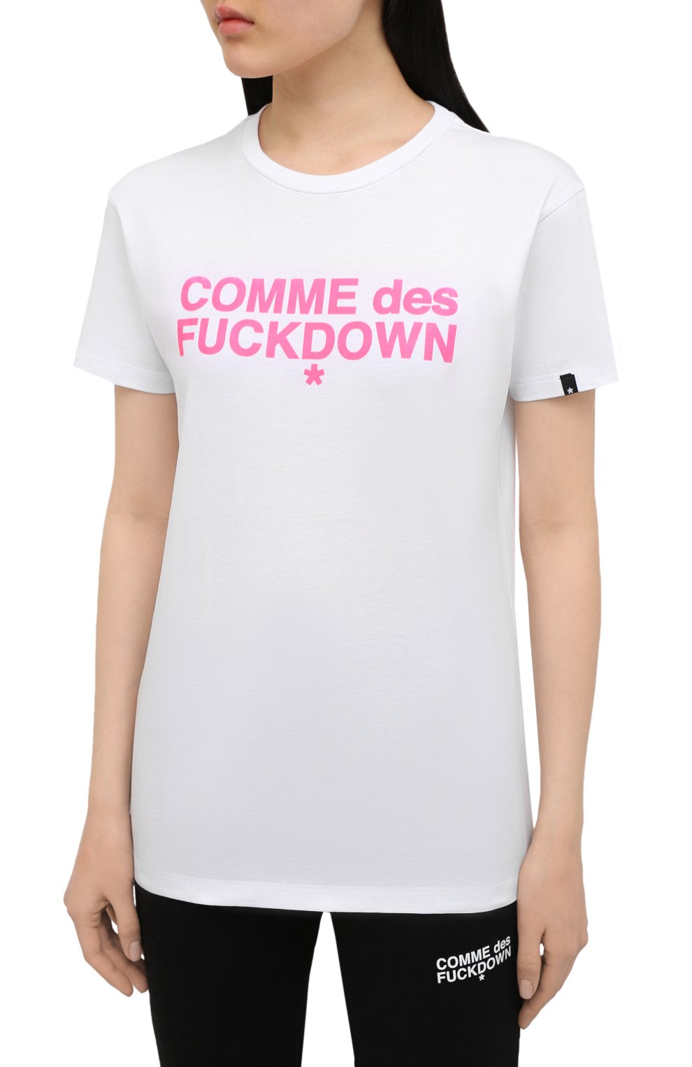 Хлопковая футболка COMME DES FUCKDOWN белого цвета по цене 5435 руб., арт. CDFD1343, фото 3 Хлопковая футболка COMME DES FUCKDOWN, арт. CDFD1343, фото 3