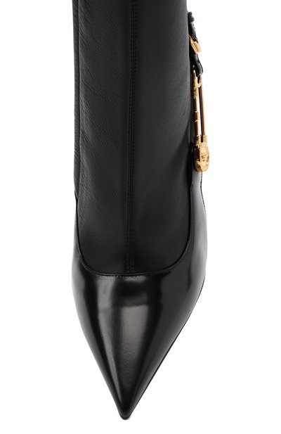 Кожаные ботильоны safety pin VERSACE, арт. DST415P/DNA28, фото 5