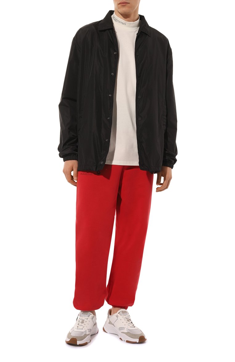 Хлопковый лонгслив PANGAIA, арт. SEAWEED FIBER HIGH NECK LONG SLEEVE T, фото 6