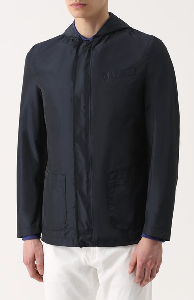 Куртка с добавлением шелка на молнии с капюшоном KITON, арт. UW0210/7N76, фото 3