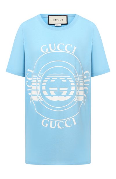 Женская хлопковая футболка GUCCI, арт. 615044/XJCQ8