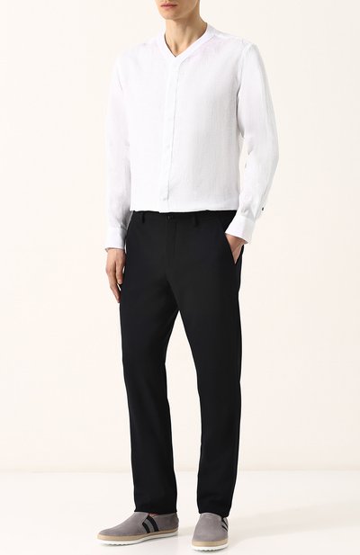 Льняная однотонная рубашка GIORGIO ARMANI, арт. WSC5XT/WS16C, фото 2