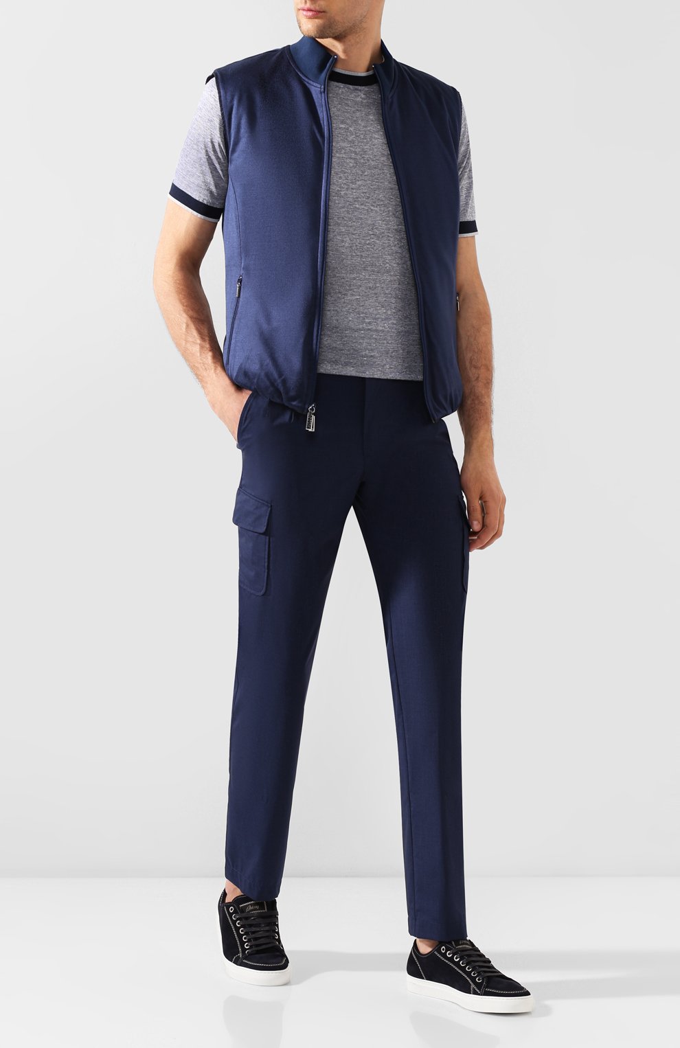 Брюки-карго из смеси шерсти и шелка ZILLI, арт. MBT-PANTS-ZS821/0001, фото 2