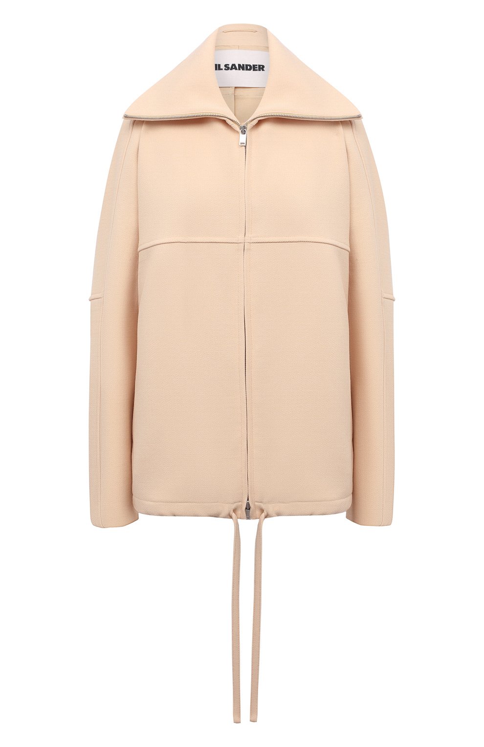 Шерстяная куртка JIL SANDER бежевого цвета по цене 243000 руб., арт. JSPT150125-WT201100, фото 1 Шерстяная куртка JIL SANDER, арт. JSPT150125-WT201100, фото 1