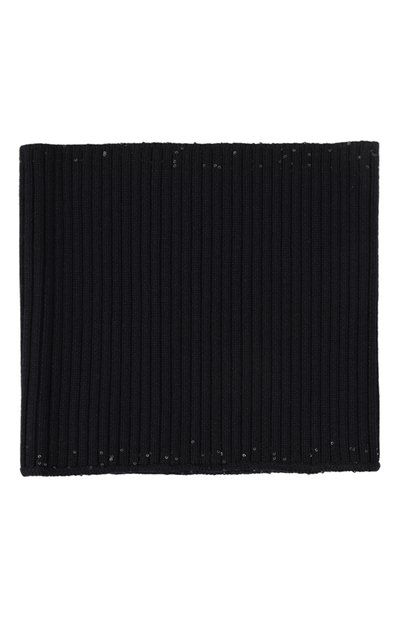 Шерстяной шарф-снуд LORENA ANTONIAZZI синего цвета по цене 14400 руб., арт. A2402C001A/328, фото 3 Шерстяной шарф-снуд LORENA ANTONIAZZI, арт. A2402C001A/328, фото 3