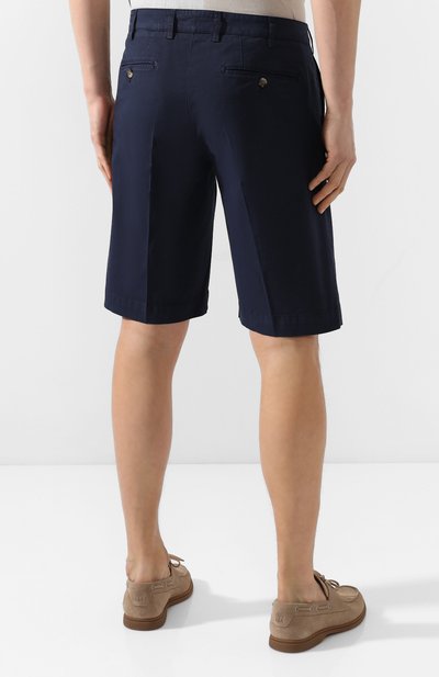 Хлопковые шорты CANALI темно-синего цвета по цене 29950 руб., арт. 95637/PT00452, фото 4 Хлопковые шорты CANALI, арт. 95637/PT00452, фото 4