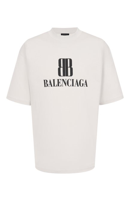 Мужская хлопковая футболка BALENCIAGA, арт. 764235/TSVU4