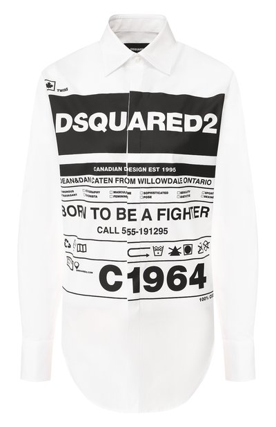 Женская хлопковая рубашка DSQUARED2, арт. S75DL0701/S44131