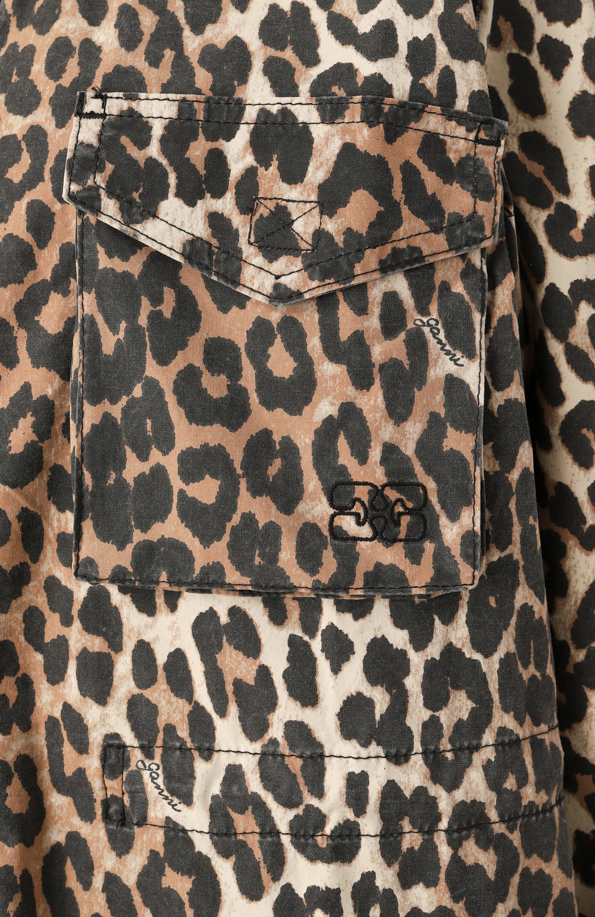 Хлопковая куртка GANNI, арт. F8880/6635, фото 6