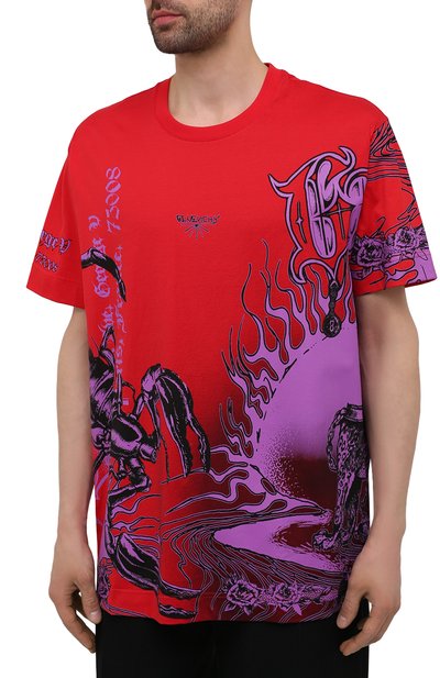 Хлопковая футболка GIVENCHY, арт. BM713Q3Y6B, фото 3