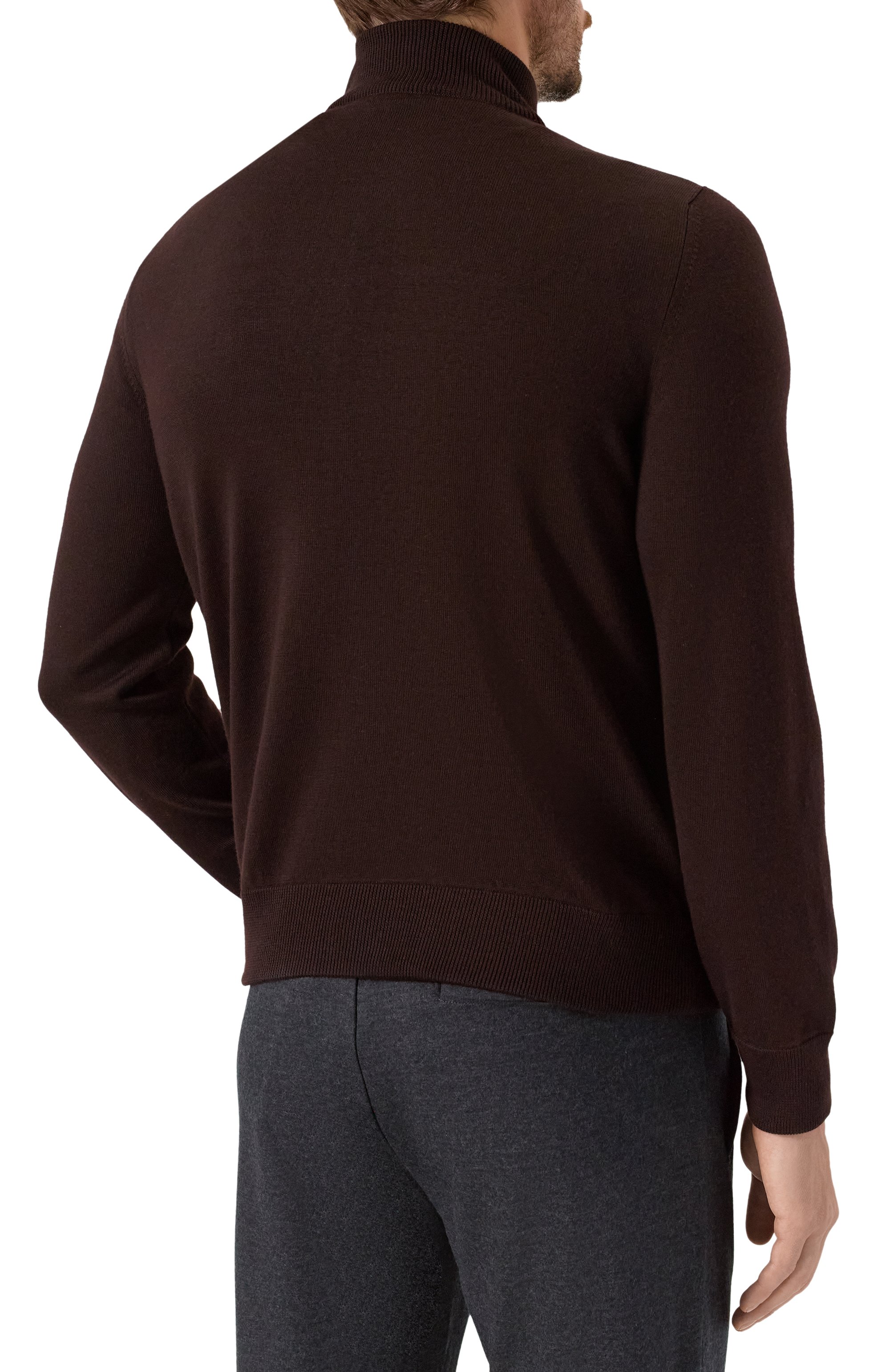 Кардиган с отделкой из кожи крокодила ZILLI, арт. KZMC01M0340VCRB00, фото 4