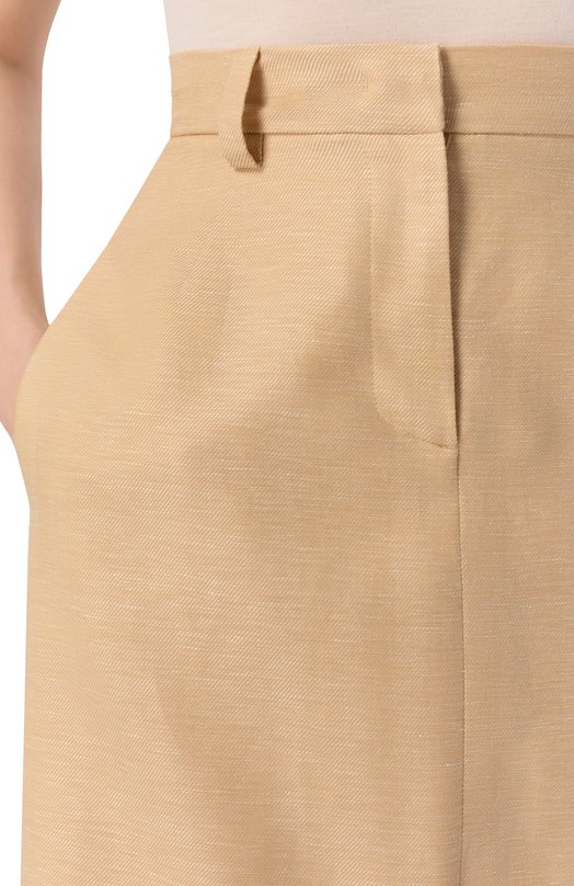 Юбка из кашемира и льна Colombo GN00161/77528-U Бежевый  GN00161/77528-U Фото 5
