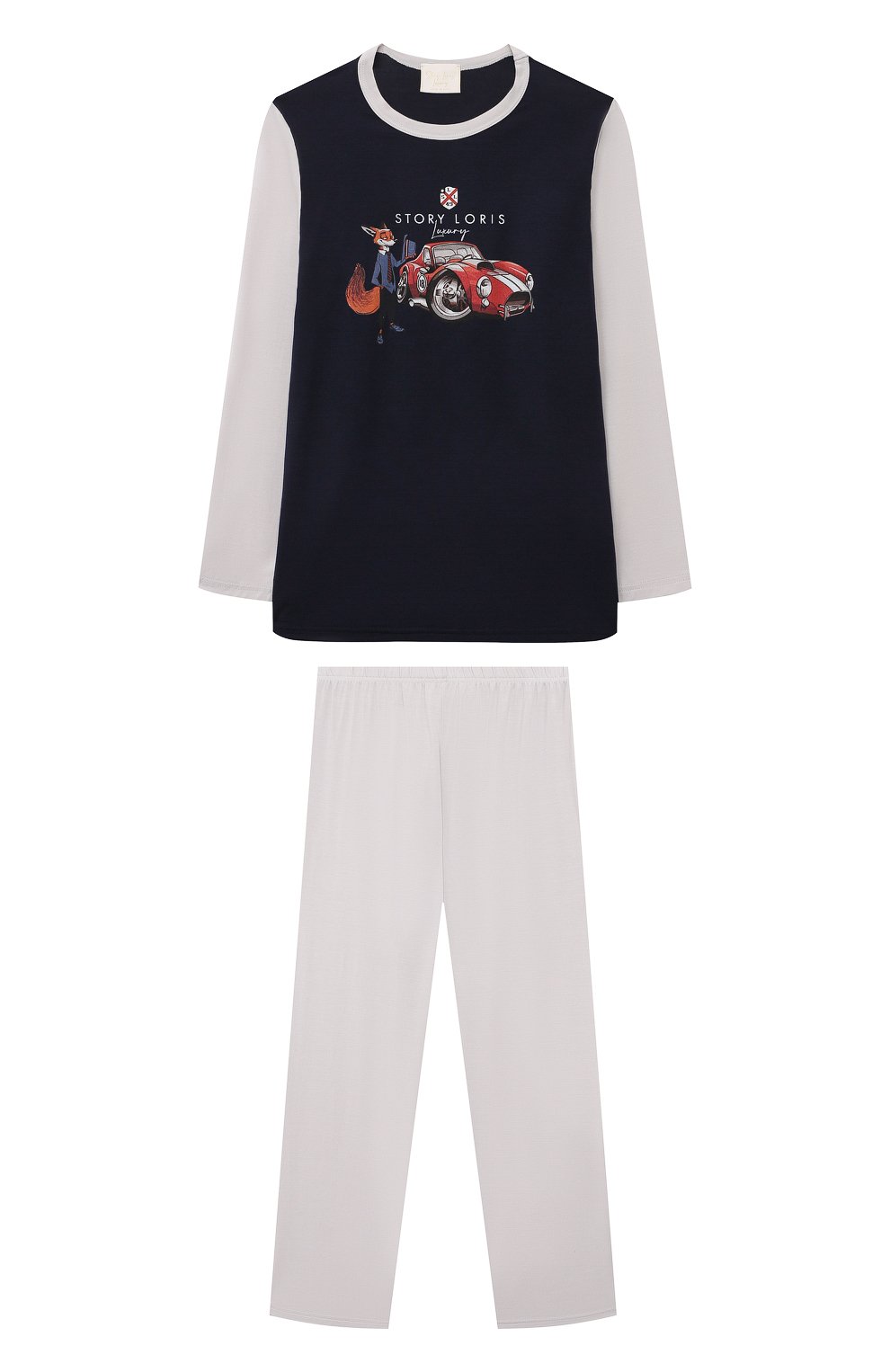 Пижама STORY LORIS темно-синего цвета по цене 16500 руб., арт. 36192/2A-6A, фото 1 Пижама STORY LORIS, арт. 36192/2A-6A, фото 1