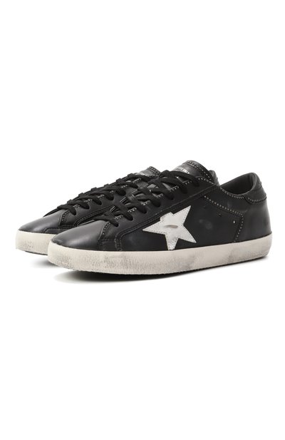 Кожаные кеды super-star GOLDEN GOOSE DELUXE BRAND, арт. GMF00101.F006896, фото 1