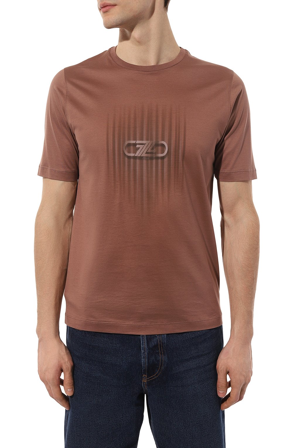 Хлопковая футболка ZILLI, арт. MBZ-NT550-VERT1/MC01, фото 3