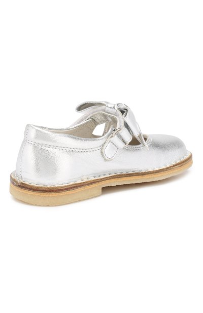 Кожаные туфли с застежкой велькро IL GUFO, арт. G202/VITELL0 LAMINAT0/23-26, фото 3