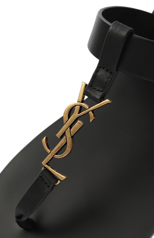 Кожаные шлепанцы Cassandre Saint Laurent 775806/DWETT Чёрный  775806/DWETT Фото 7