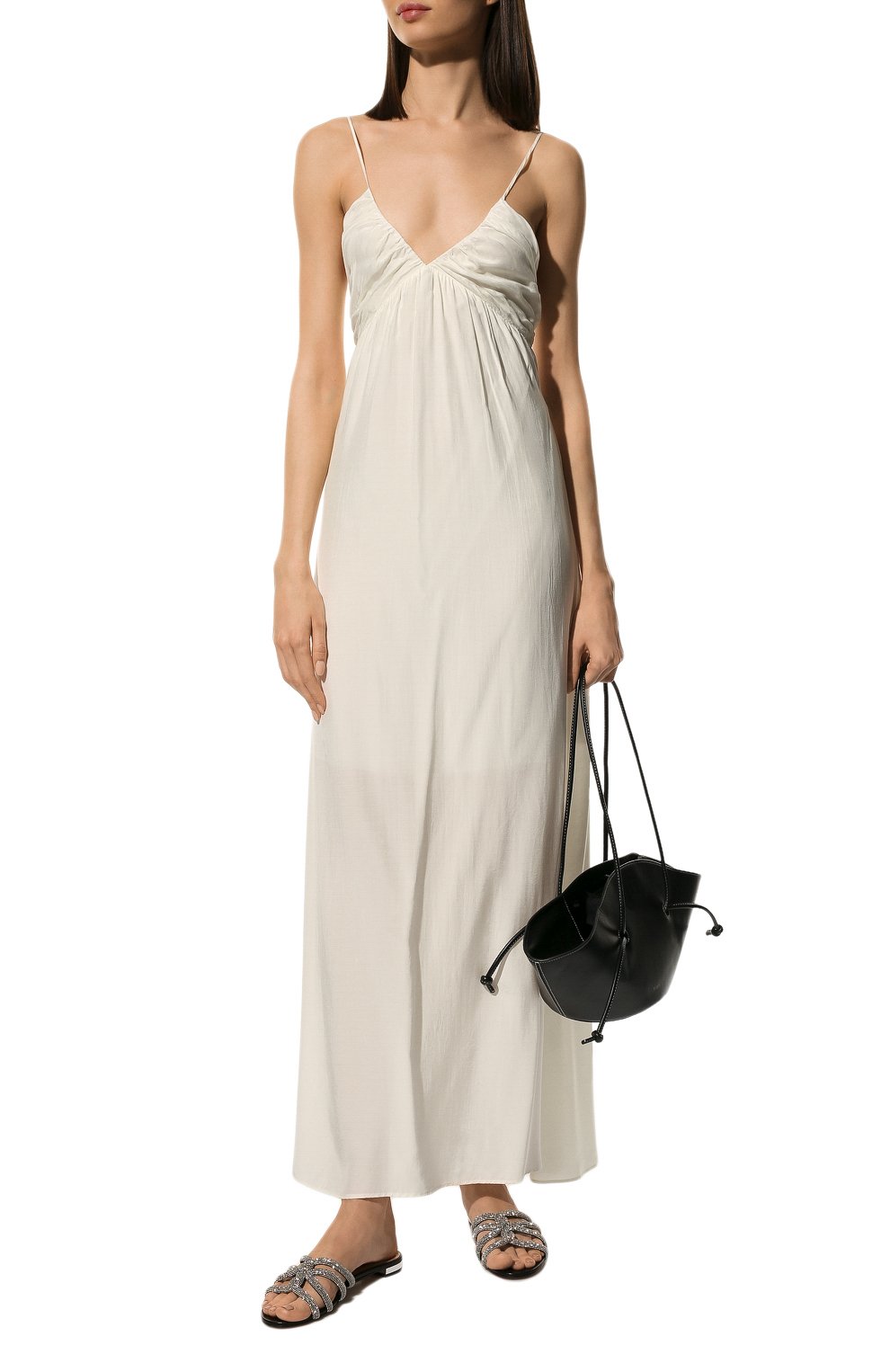 Кожаные шлепанцы moondust AQUAZZURA, арт. MDTFLAA0-NAP-000, фото 2