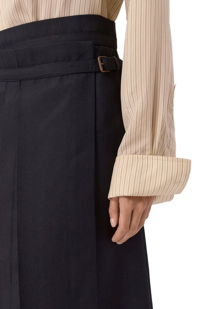 Шерстяная юбка DRIES VAN NOTEN темно-синего цвета по цене 125000 руб., арт. 262-010818/4193, фото 5 Шерстяная юбка DRIES VAN NOTEN, арт. 262-010818/4193, фото 5