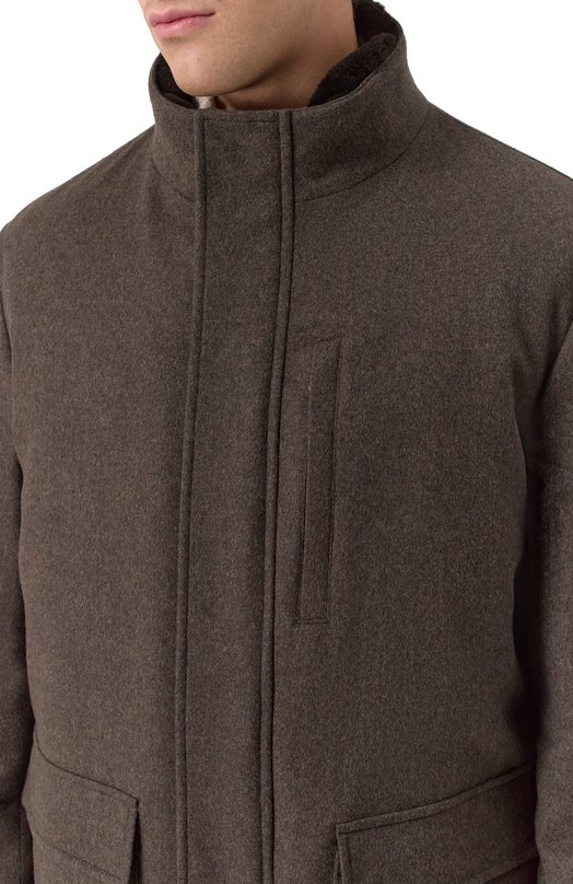 Шерстяная куртка Sartoria Latorre VALERI0/UG0706 Коричневый  VALERI0/UG0706 Фото 5